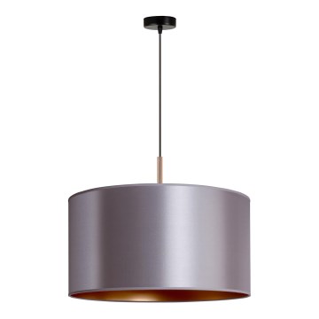 Duolla - Luster na sajli CANNES 1xE27/15W/230V pr. 45 cm srebrno/bakrena