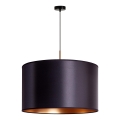 Duolla - Luster na sajli CANNES 1xE27/15W/230V pr. 50 cm crno/bakrena