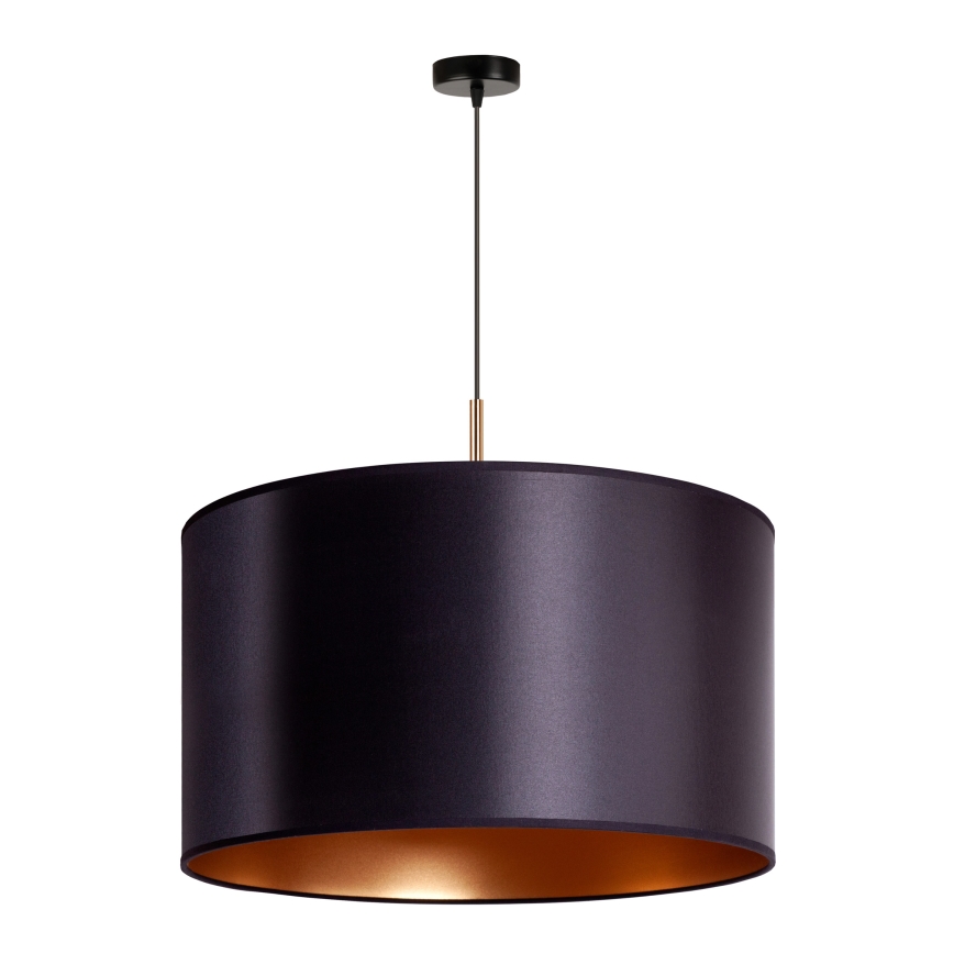 Duolla - Luster na sajli CANNES 1xE27/15W/230V pr. 50 cm crno/bakrena