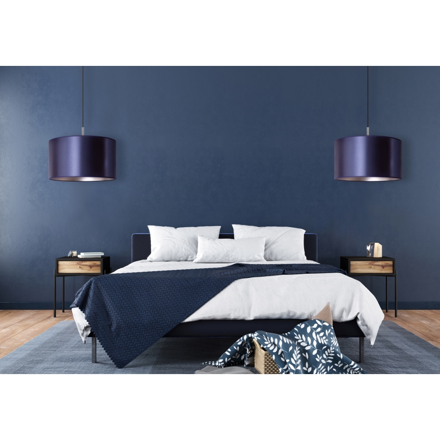 Duolla - Luster na sajli CANNES 1xE27/15W/230V pr. 50 cm plava/srebrno