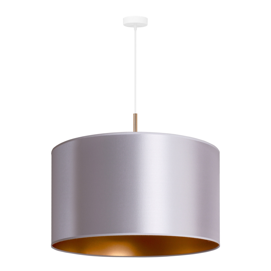 Duolla - Luster na sajli CANNES 1xE27/15W/230V pr. 50 cm srebrno/bakrena