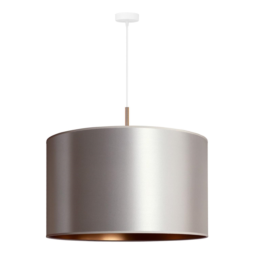 Duolla - Luster na sajli CANNES 1xE27/15W/230V pr. 50 cm srebrno/bakrena