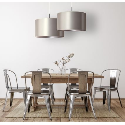 Duolla - Luster na sajli CANNES 1xE27/15W/230V pr. 50 cm srebrno
