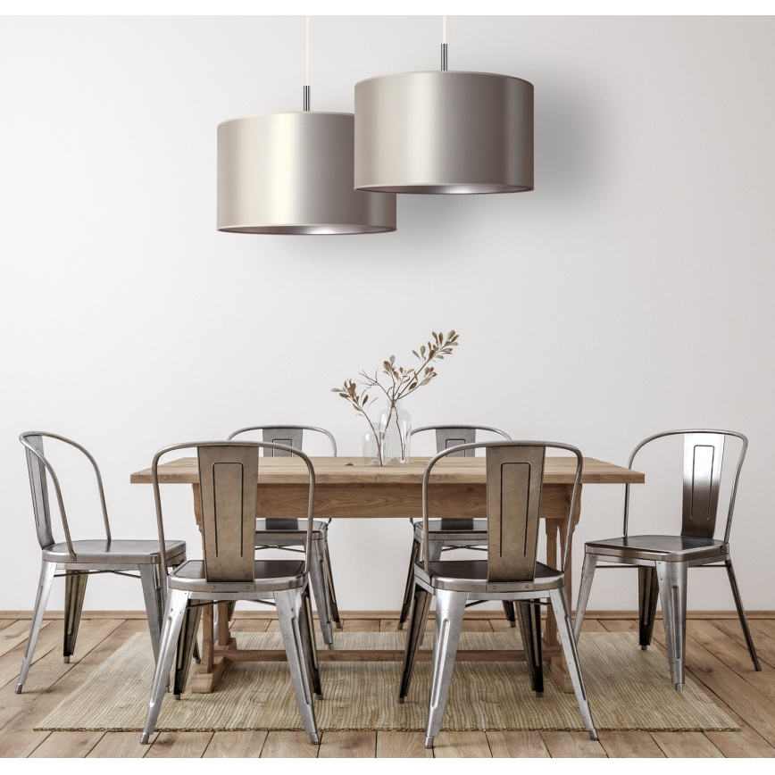 Duolla - Luster na sajli CANNES 1xE27/15W/230V pr. 50 cm srebrno