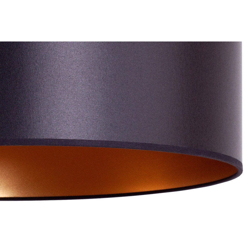 Duolla - Luster na sajli CANNES 1xE27/15W/230V prečnik 50 cm crna/bakarna