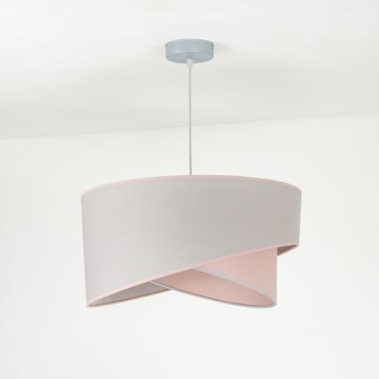 Duolla - Luster na sajli CELLO 1xE27/40W/230V pr. 45 cm roze