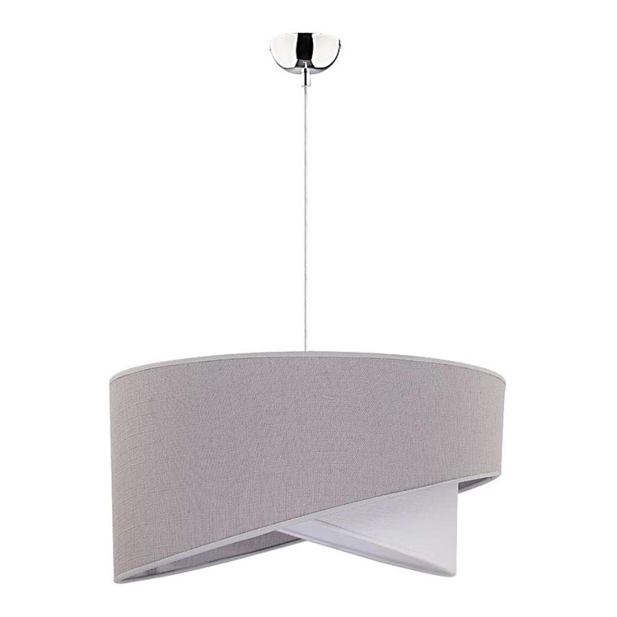 Duolla - Luster na sajli CELLO 1xE27/40W/230V pr. 45 cm sivo