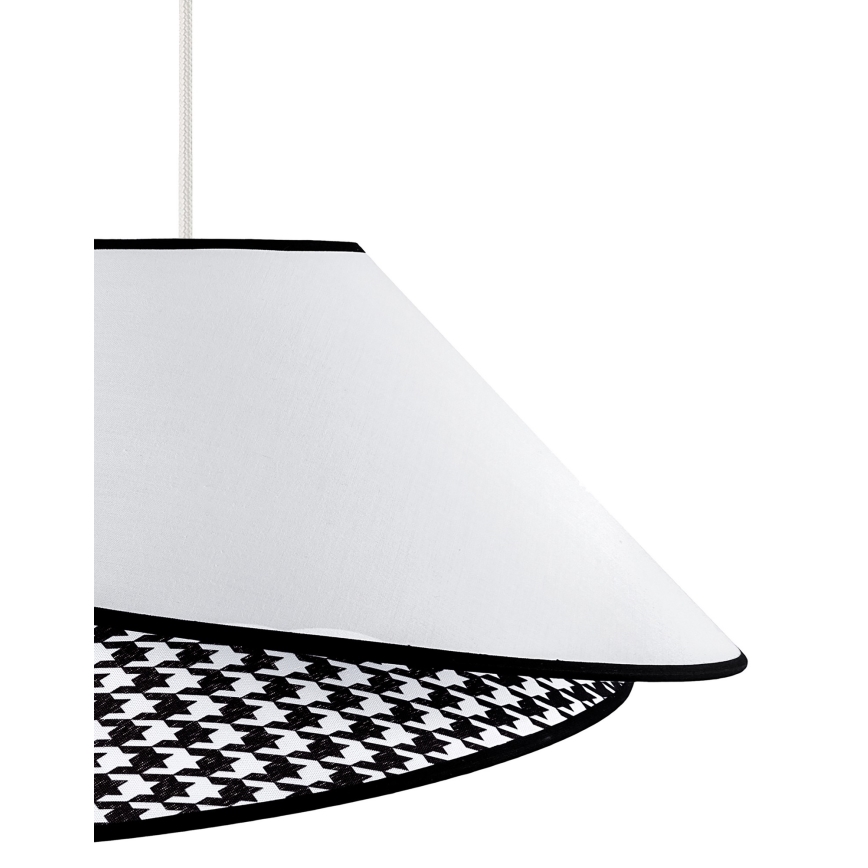 Duolla - Luster na sajli COCO 1xE27/40W/230V pr. 50 cm bela/crno