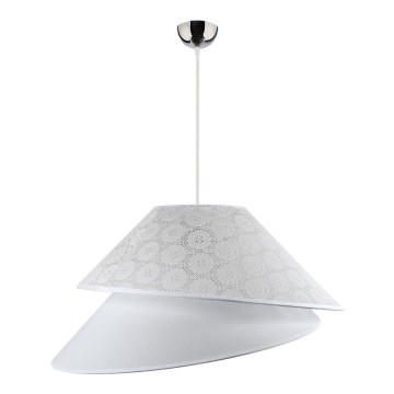 Duolla - Luster na sajli COCO 1xE27/40W/230V pr. 50 cm bela