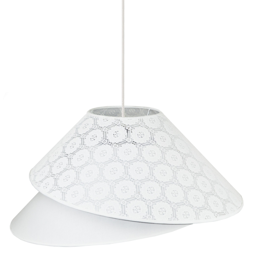 Duolla - Luster na sajli COCO 1xE27/40W/230V pr. 50 cm bela