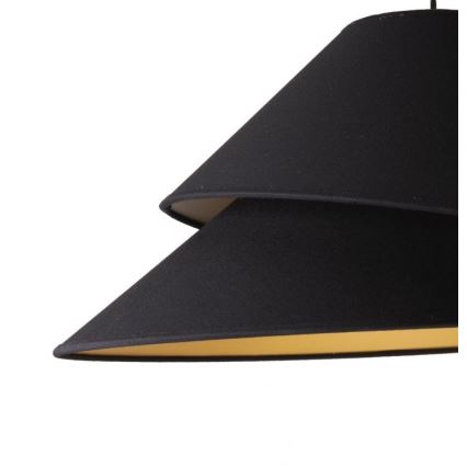 Duolla - Luster na sajli COCO 1xE27/40W/230V pr. 50 cm crno