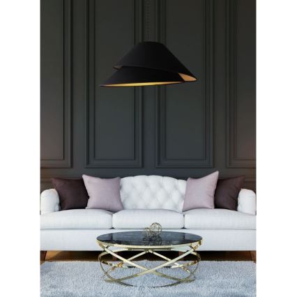 Duolla - Luster na sajli COCO 1xE27/40W/230V pr. 50 cm crno