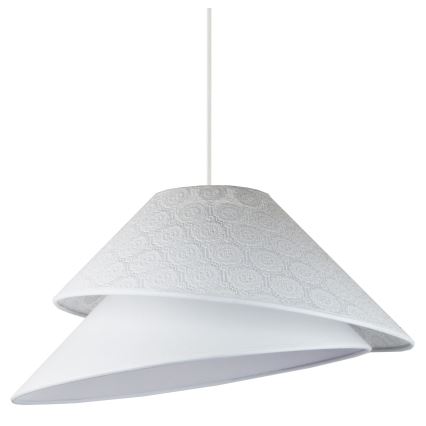 Duolla - Luster na sajli COCO 1xE27/40W/230V, prečnik 50 cm, bela