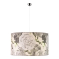 Duolla - Luster na sajli CONSTANCE 1xE27/40W/230V pr. 45 cm sivo