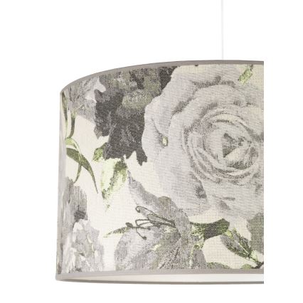 Duolla - Luster na sajli CONSTANCE 1xE27/40W/230V pr. 45 cm sivo