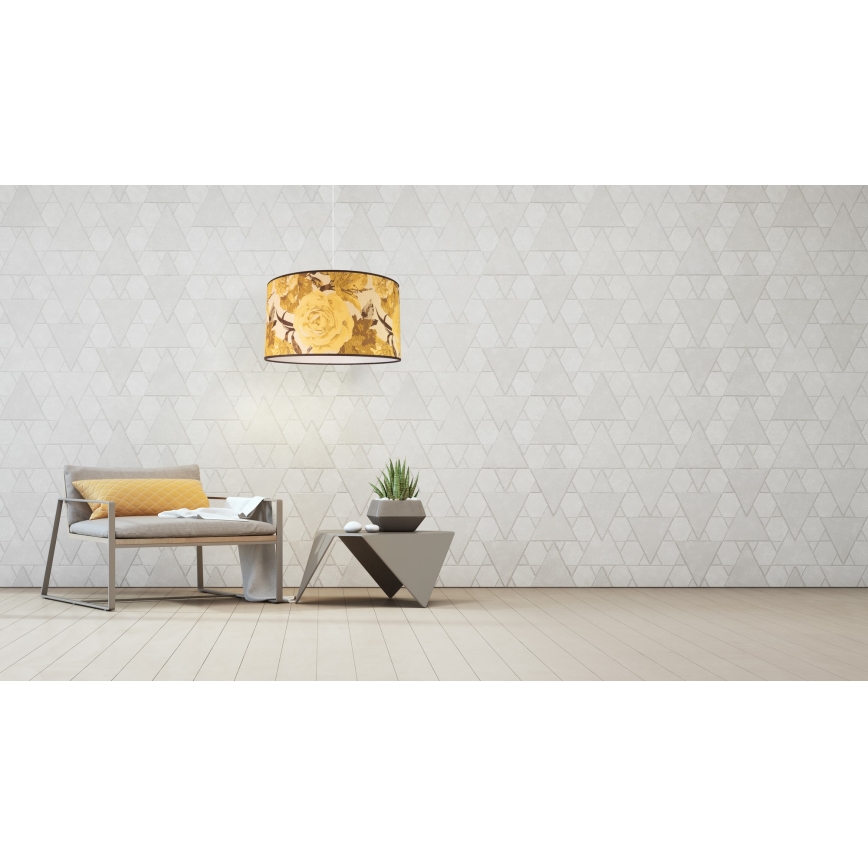Duolla - Luster na sajli CONSTANCE 1xE27/40W/230V pr. 45 cm žuta