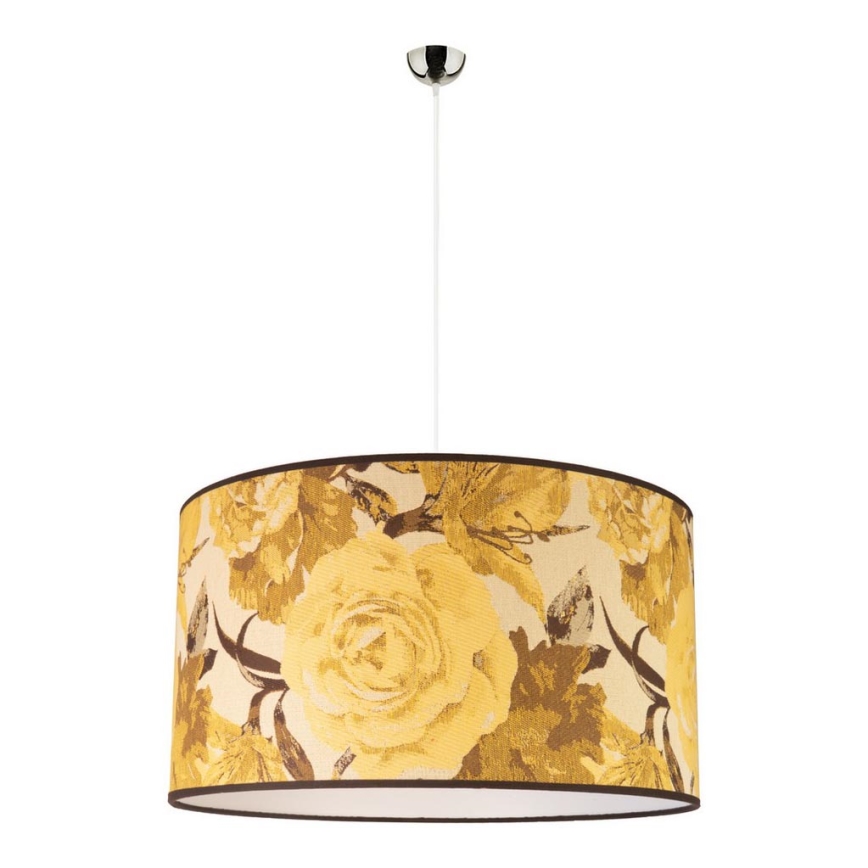 Duolla - Luster na sajli CONSTANCE 1xE27/40W/230V Ø 45 cm žuta