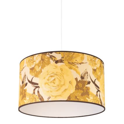 Duolla - Luster na sajli CONSTANCE 1xE27/40W/230V Ø 45 cm žuta