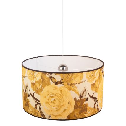 Duolla - Luster na sajli CONSTANCE 1xE27/40W/230V Ø 45 cm žuta