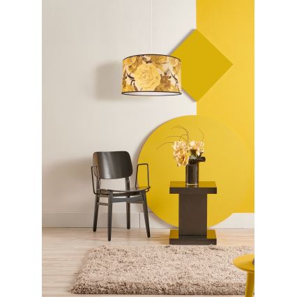 Duolla - Luster na sajli CONSTANCE 1xE27/40W/230V Ø 45 cm žuta