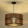 Duolla - Luster na sajli COPPER SHINY 1xE27/15W/230V pr. 40 cm bakrena/crno
