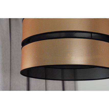 Duolla - Luster na sajli COPPER SHINY 1xE27/15W/230V pr. 40 cm bakrena/crno