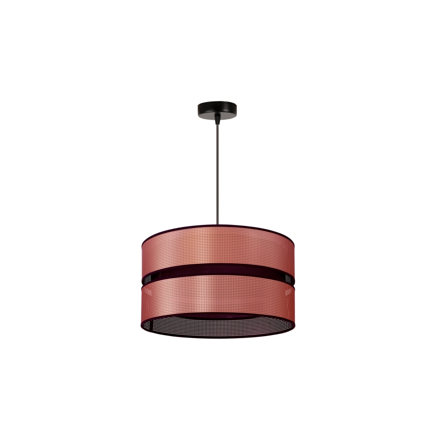 Duolla - Luster na sajli COPPER SHINY 1xE27/15W/230V pr. 40 cm bakrena/crno