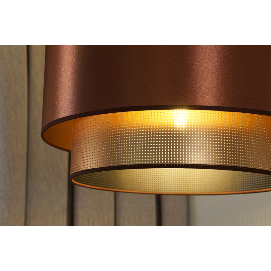 Duolla - Luster na sajli COPPER SHINY 1xE27/15W/230V pr. 45 cm bakrena