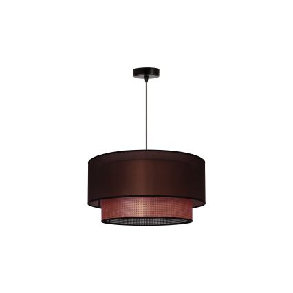 Duolla - Luster na sajli COPPER SHINY 1xE27/15W/230V pr. 45 cm braon/bakrena