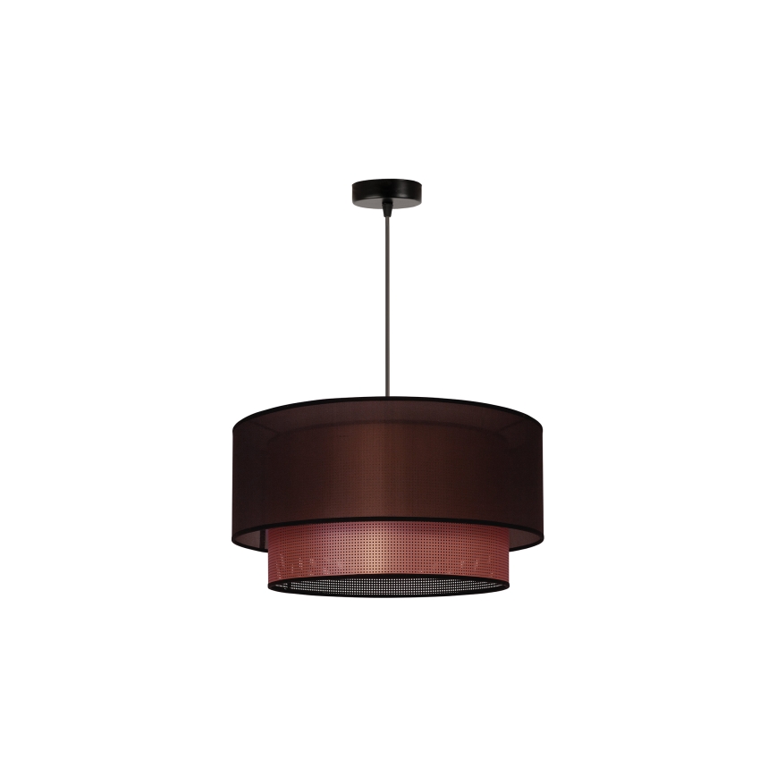 Duolla - Luster na sajli COPPER SHINY 1xE27/15W/230V pr. 45 cm braon/bakrena