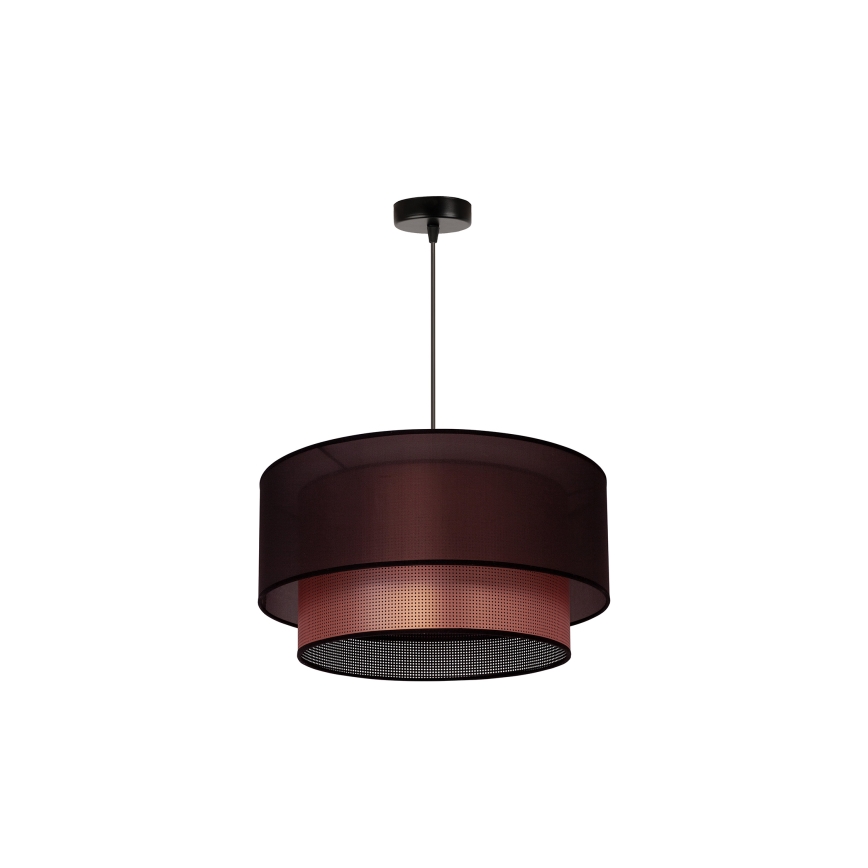 Duolla - Luster na sajli COPPER SHINY 1xE27/15W/230V pr. 45 cm braon/bakrena