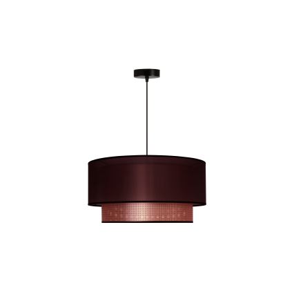 Duolla - Luster na sajli COPPER SHINY 1xE27/15W/230V pr. 45 cm braon/bakrena