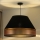 Duolla - Luster na sajli COPPER SHINY 1xE27/15W/230V pr. 60 cm crno/bakrena