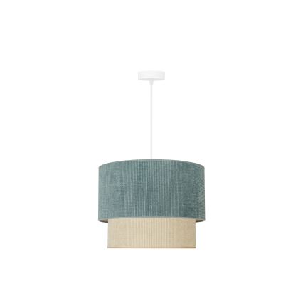 Duolla - Luster na sajli CORDUROY 1xE27/15W/230V pr. 40 cm plava/bež