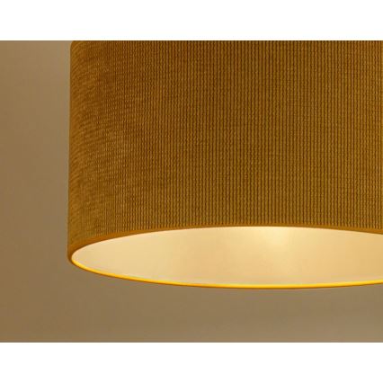 Duolla - Luster na sajli CORDUROY 1xE27/15W/230V pr. 40 cm žuta