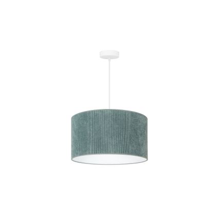 Duolla - Luster na sajli CORDUROY 1xE27/15W/230V svetla pr. 40 cm plava
