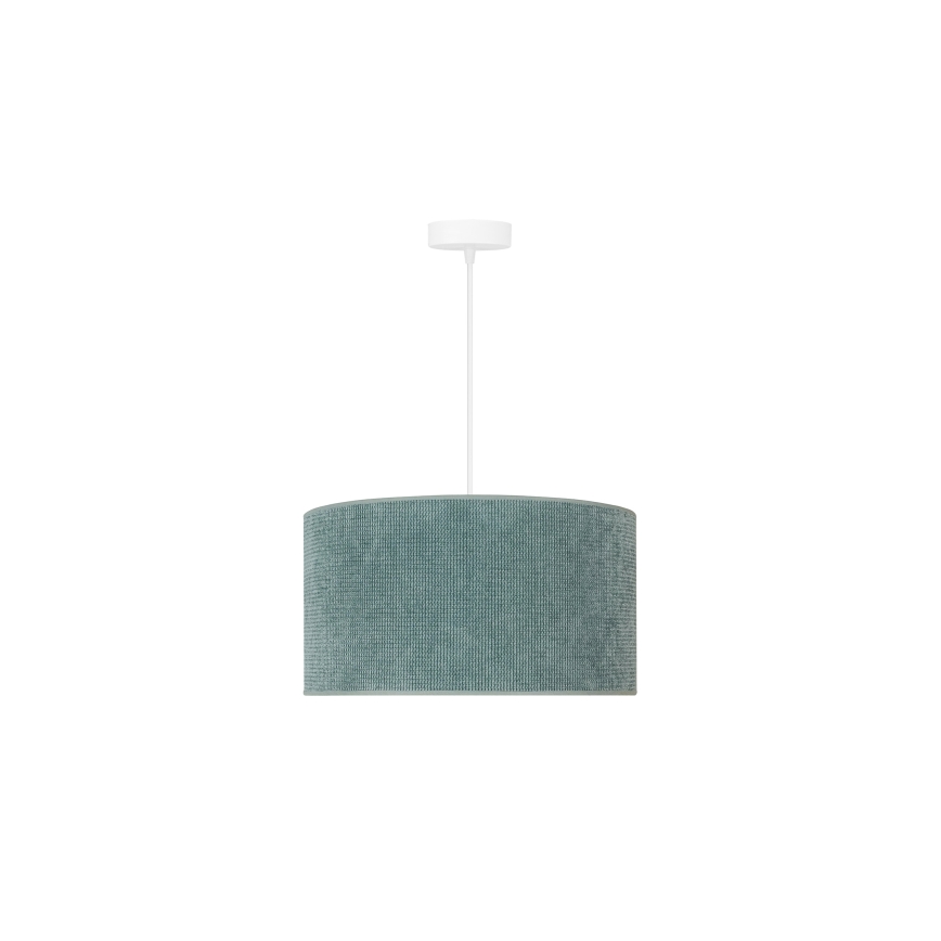 Duolla - Luster na sajli CORDUROY 1xE27/15W/230V svetla pr. 40 cm plava