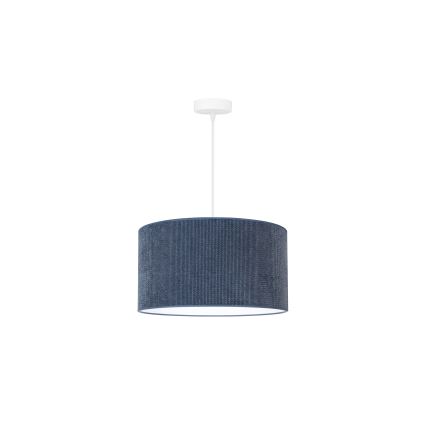 Duolla - Luster na sajli CORDUROY 1xE27/15W/230V tamno pr. 40 cm plava