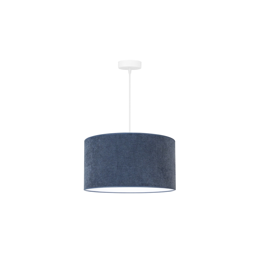 Duolla - Luster na sajli CORDUROY 1xE27/15W/230V tamno pr. 40 cm plava