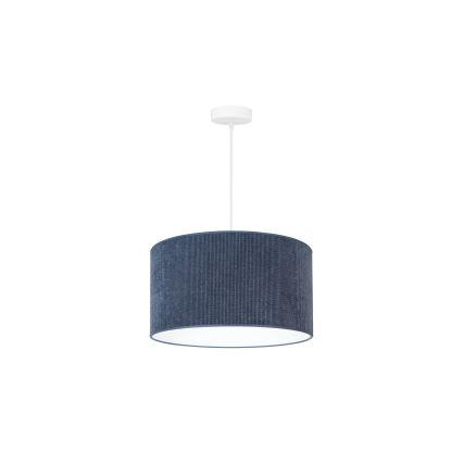 Duolla - Luster na sajli CORDUROY 1xE27/15W/230V tamno pr. 40 cm plava