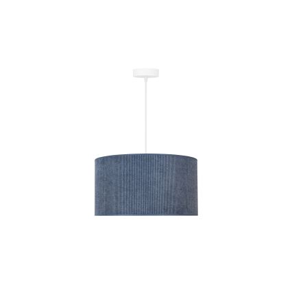 Duolla - Luster na sajli CORDUROY 1xE27/15W/230V tamno pr. 40 cm plava