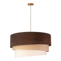 Duolla - Luster na sajli DEVON 1xE27/40W/230V pr. 45 cm braon/bež