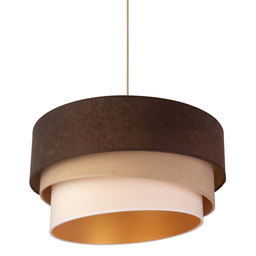 Duolla - Luster na sajli DEVON 1xE27/40W/230V pr. 45 cm braon/bež
