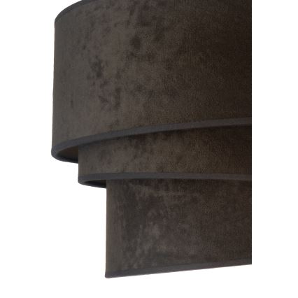 Duolla - Luster na sajli DEVON 1xE27/40W/230V pr. 45 cm crno/zlatna