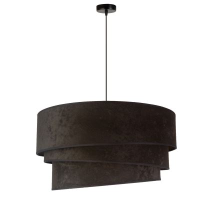 Duolla - Luster na sajli DEVON 1xE27/40W/230V pr. 45 cm crno/zlatna