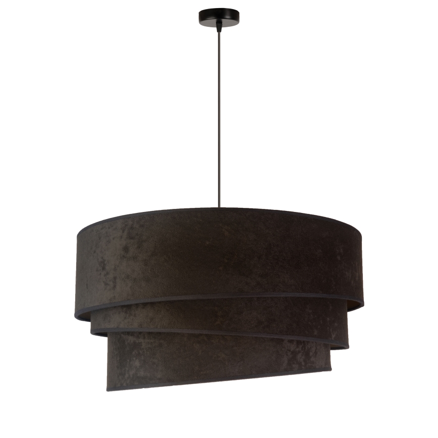 Duolla - Luster na sajli DEVON 1xE27/40W/230V pr. 45 cm crno/zlatna