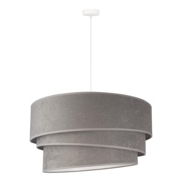 Duolla - Luster na sajli DEVON 1xE27/40W/230V pr. 45 cm sivo