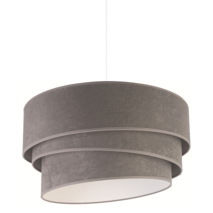 Duolla - Luster na sajli DEVON 1xE27/40W/230V pr. 45 cm sivo