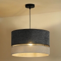 Duolla - Luster na sajli DOUBLE 1xE27/15W/230V pr. 40 cm sivo