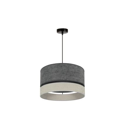 Duolla - Luster na sajli DOUBLE 1xE27/15W/230V pr. 40 cm sivo